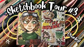 Thumbnail: Sketchbook Tour! #3 Fanart, ocs, scrapbooking! 