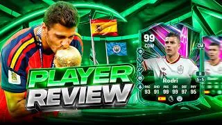 Thumbnail: FULLY UPGRADED!! 99 PATH TO GLORY RODRI PLAYER REVIEW - EA FC 26 ULTIMATE TEAM