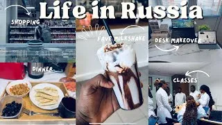 Thumbnail: Days in my life in Kursk Russia 🇷🇺 | First Day of School 🏫 | Desk makeover ✨| Grocery shopping 🥖