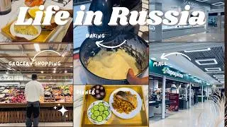 Thumbnail: Days in my life in Russia 🇷🇺 | Living Alone | Grocery shopping 🛒 | Baking 🍞