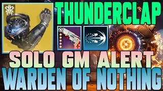 Thumbnail: ARC Titan Thunderclap Build | Solo GM Alert Warden of Nothing | Destiny 2 Point-Contact Cannon Brace