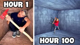 Thumbnail: 100 Hours in Unbreakable Boxes! *TRAPPED INSIDE*