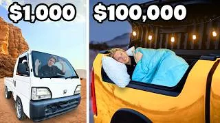 Thumbnail: $1000 vs $100,000 Super Trucks! *Overnight Challenge*