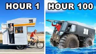 Thumbnail: Surviving 100 Hours in EXTREME Survival Vehicles!