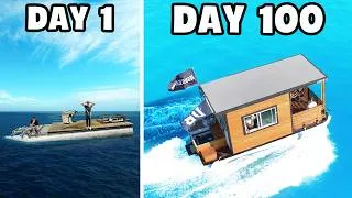 Thumbnail: We Spent 100 Days Building our Dream Houseboat!