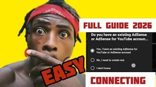 Thumbnail: 🔥How to Add a Second YouTube Channel to the Same AdSense AccounFull(Guide 2026)😲EASYADSENSECONNECT
