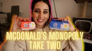 Thumbnail: McDONALD’S UK MONOPOLY DOUBLE PEEL TAKE TWO | MUKBANG AND REVIEW | DaniAlexandra
