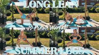 Thumbnail: 10 MINUTE SUMMER LEG SLIMMER - Complete Booty & Leg Workout - Short & Fiery!