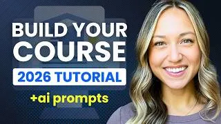 Thumbnail: How EASILY to Create an Online Course in 2026 (Beginner Step-by-Step Tutorial)