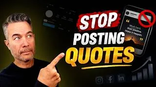 Thumbnail: Stop Posting Quotes | This Is What Actually Builds Your Business | ChatGPT vs. Claude