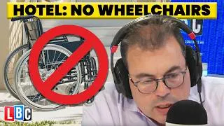 Thumbnail: I booked a wheelchair-accessible room.. but it had steps [LBC Legal Hour]