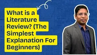 Thumbnail: What is a Literature Review? (The Simplest Explanation For Beginners)