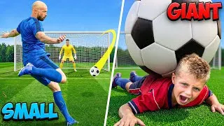 Thumbnail: Every Time You Score, the Football Gets BIGGER! 