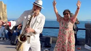 Thumbnail: this "WHAT IS LOVE 90s" on Sax 🎷😱 STOPPED EVERYONE!! 😱