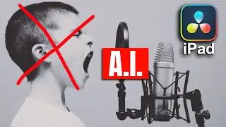 Thumbnail: AI Voiceover in DaVinci Resolve iPad: No Microphone Needed!