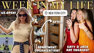 Thumbnail: week in my life: home organization, us open, katy’s engagement 