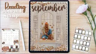Thumbnail: September iPad Reading Journal Setup 2025 | No Talking | Cozy Fall Vibes