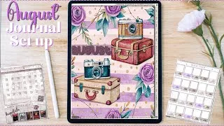 Thumbnail: August iPad Reading Journal Set Up | New month, New journal spreads and New TBR