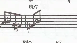 Thumbnail: Animated Sheet Music: "Confirmation" by Charlie Parker