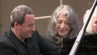 Thumbnail: Martha Argerich & Itamar Golan Mozart Sonata in D major, K.381 (2011)