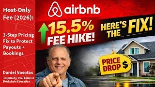Thumbnail: Airbnb 15.5% Host-Only Fee (2026): The 3-Step Pricing Fix to Protect Payouts + Bookings