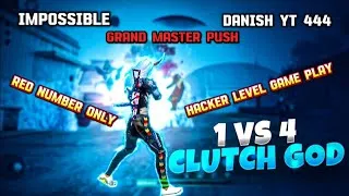 Thumbnail: CS RANK GRAND MASTER PUSH 💪💯 IMPOSSIBLE 🍷🗿 1VS 4 HANDCAME ☠️ #freefire #gaming #gamingvideos #viral 