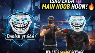 Thumbnail: IMPOSSIBLE 🍷🗿 CS RANK 1 VS 4 💪💯 DANISH YT 444 🖱️🖥️ 2 FINGER HANDCAME ☠️#freefire #gaming #video 