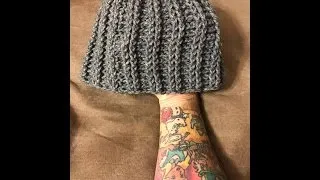 Thumbnail: Crochet ribbed beanie tutorial