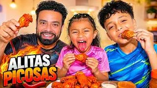Thumbnail: MELANIE SE ATREVIÓ A COMER LAS ALITAS MÁS PICOSAS DEL MUNDO 🌶️🔥