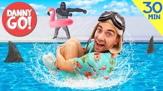 Thumbnail: ¡RETO DE BAILE DE VERANO! ☀️💦 30min de Ejercicio y Movimiento | Canciones de Danny Go! Para Niños