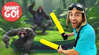 Thumbnail: “Golpeo Gorila!” Danza Con Tambores 🦍 🥁 | Danny Go! Canciones para Niños
