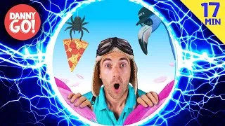 Thumbnail: Flamingos, Pizza, Spiders + More! 🦩🍕🕷️ ⚡️HYPERSPEED REMIX⚡️/// Danny Go! Songs for Kids