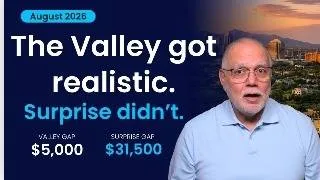 Thumbnail: The Valley Got Realistic. Surprise Didn't. | Phoenix Metro Market Update, August 2026 —
