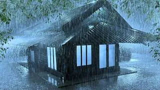 Thumbnail: Lull to Calm Sleep with Terrible Rain & Forked Thunder on Metal Roof in Foggy Forest at Midnight