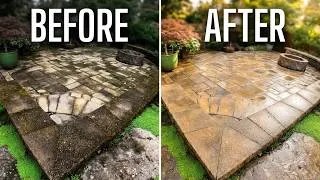 Thumbnail: Brilliant Paver Cleaning ASMR, Her reaction (OMG!) #asmr,#pressurewashing,#satisfying,