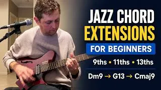 Thumbnail: Jazz Chord Extensions for Beginners 🎸 | 9ths, 11ths & 13ths