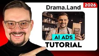 Thumbnail: How to Use Drama.Land AI - 2026 | Make a Full Coffee Shop Promo