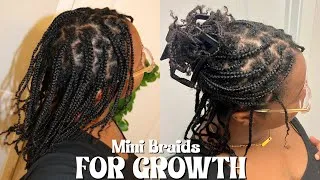 Thumbnail: How to grow your hair with MINI BRAIDS! *the ultimate hair growth hack*