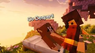 Thumbnail: Minecraft, but for every heart my friend goes an inch deeper