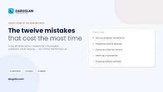 Thumbnail: Dargslan Twelve Mistakes