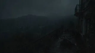 Thumbnail: Heavy Rain & Thunder on an Old Balcony | Dark Stormy Night in a Quiet Mountain Village for Sleep