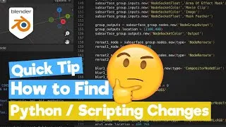 Thumbnail: Blender Python Tutorial /Scripting /API Changes and where to Find them?