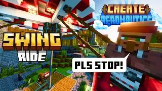 Thumbnail: I made a working Swing Ride in Minecraft with Create Aeronautics