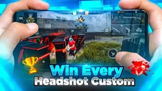 Thumbnail: How To Win Every Headshot Custom Room 🗿☠️ | Best Tips & Tricks + Full Guide To Win Every 1v1 & 1v4 !