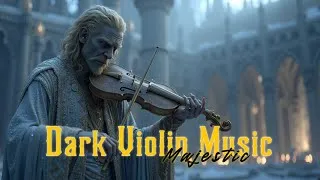 Thumbnail: Dark Violin Music 🎻 Majestic Winter Castle & Somber Melody