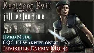 Thumbnail: Resident Evil HD Remaster - Jill Walkthrough / Invisible Enemy Mode / CQC (Knife Only) / Hard Mode