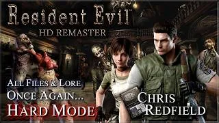 Thumbnail: Resident Evil HD Remaster - Chris Walkthrough / Once Again - Hard Mode / All Endings, Files & Lore