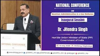 Thumbnail: Address by Hon'ble MoS (PP) Dr. Jitendra Singh | National Conference at Shillong