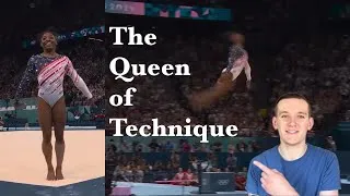 Thumbnail: Breaking Down Simone Biles’ Tumbling Technique from 2024 Floor Routine