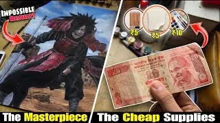 Thumbnail: ​₹20 Madara Drawing Challenge! (Cheap vs Pro Art)